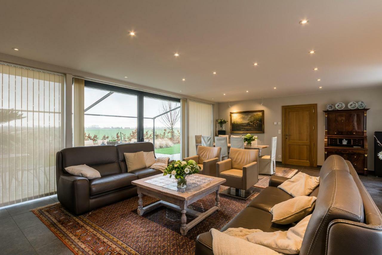 Polderwoning 'Cleylantshof' Villa Sint-Laureins Ngoại thất bức ảnh